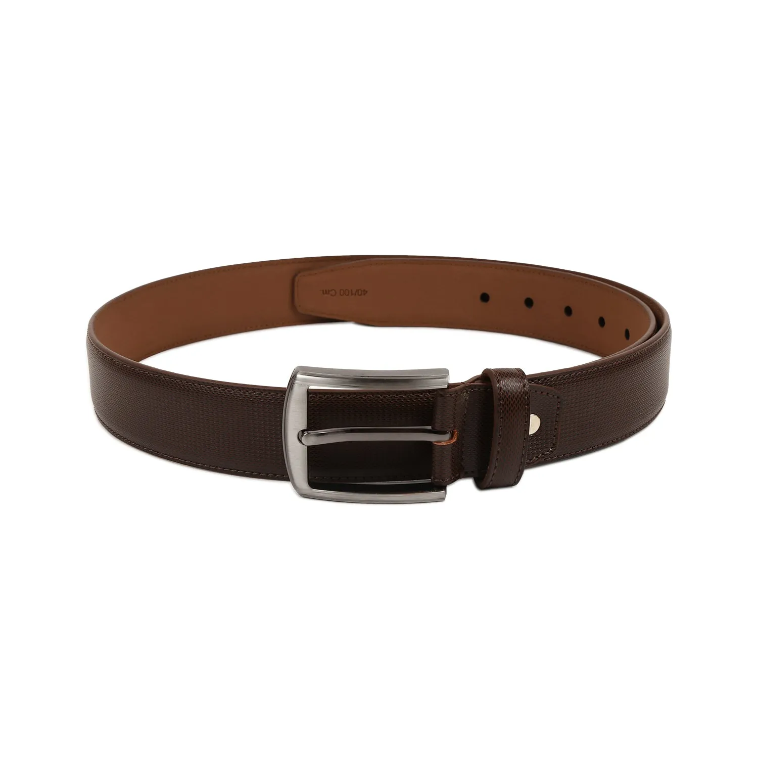 4209 Brown Textured Belt for Men