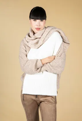 Abolta Two Tone Knitted Scarf