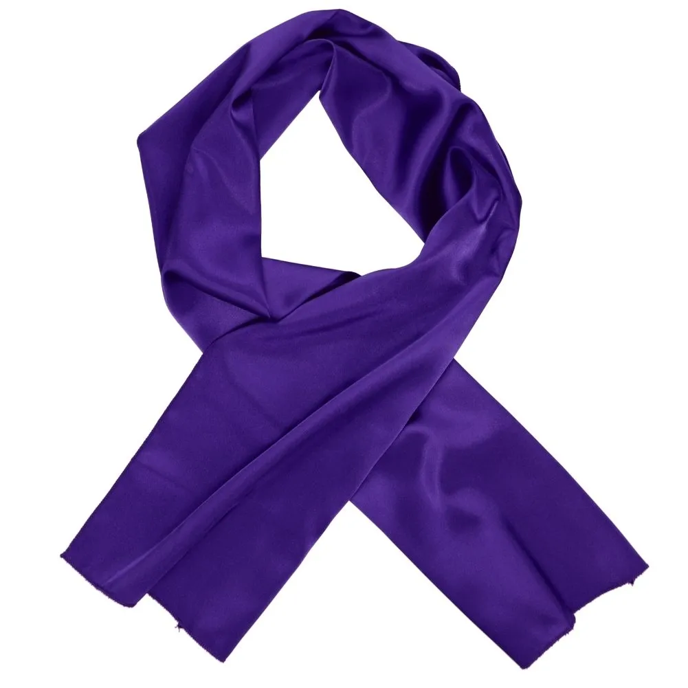 Amethyst Purple Solid Color Scarf