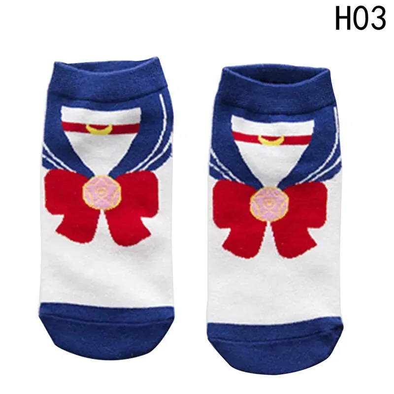 Anime-Inspired Printed Socks