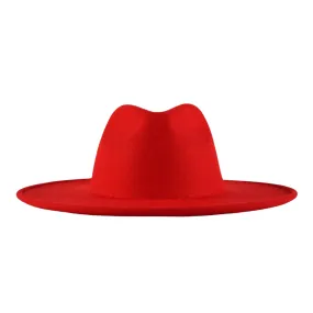 Atlanta Wide Brim Fedora - Red