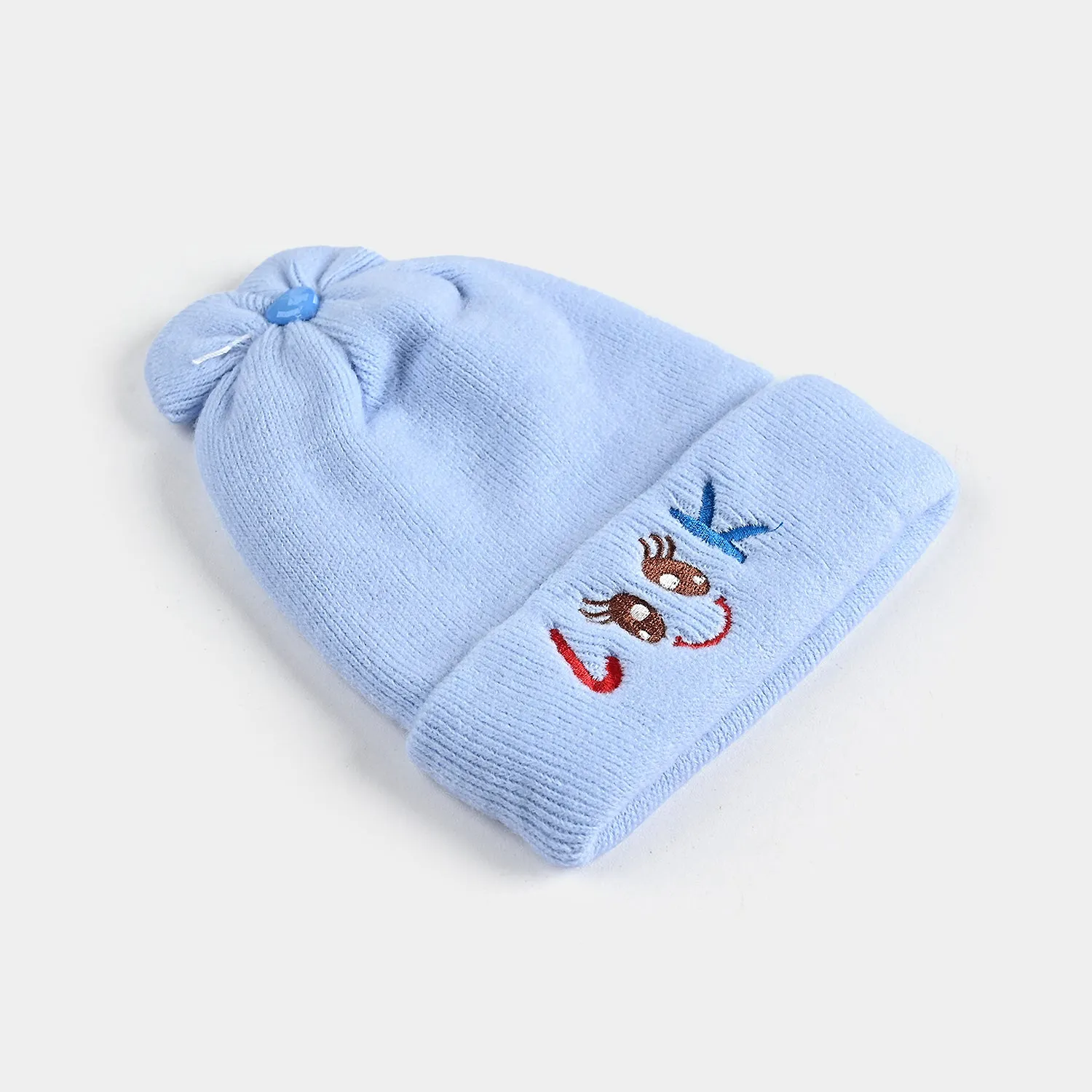 Baby Winter Cap/Hat Look Embroidered | 6M 