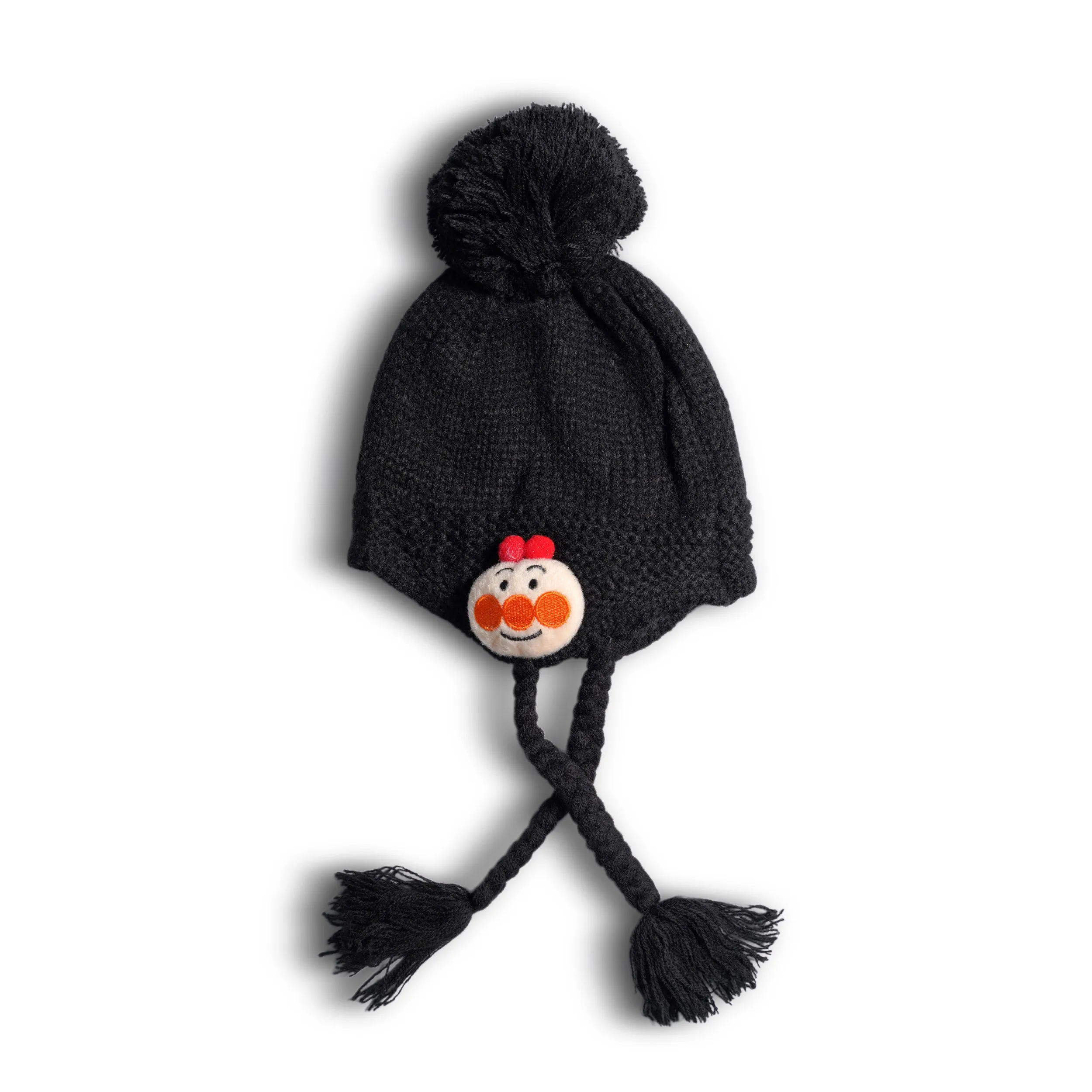 Baby Woolen Warm Cap Black & Brown