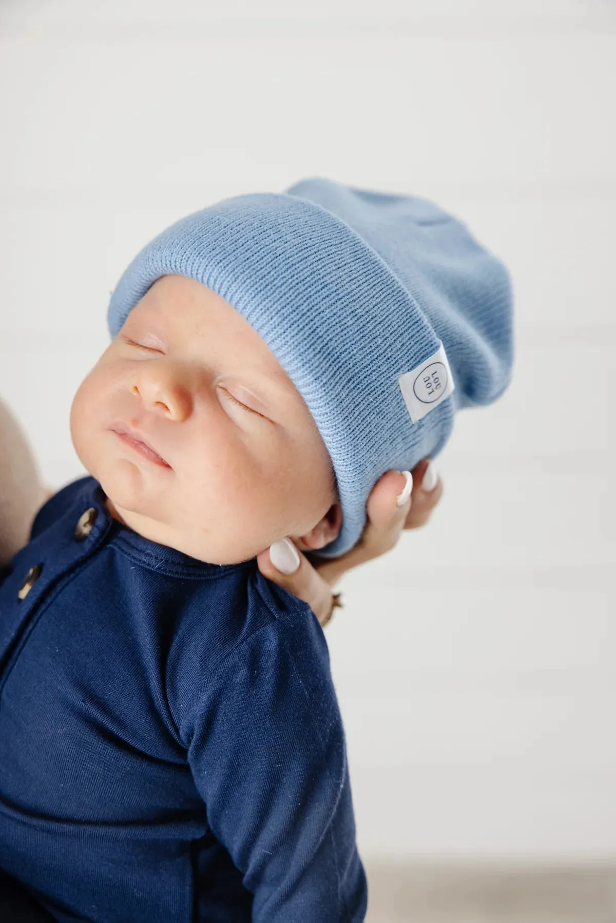 Beanie Lt Blue Infant/Lou Lou