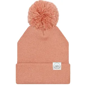 Beanie with Pom - Salmon Pink: Infant