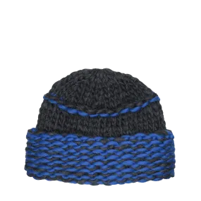 Bulky Hat — Charcoal/Blue