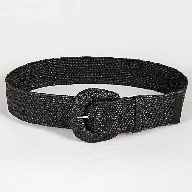 Casual Wide Woven Safari Belts