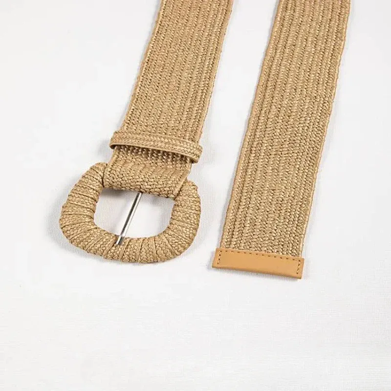 Casual Wide Woven Safari Belts