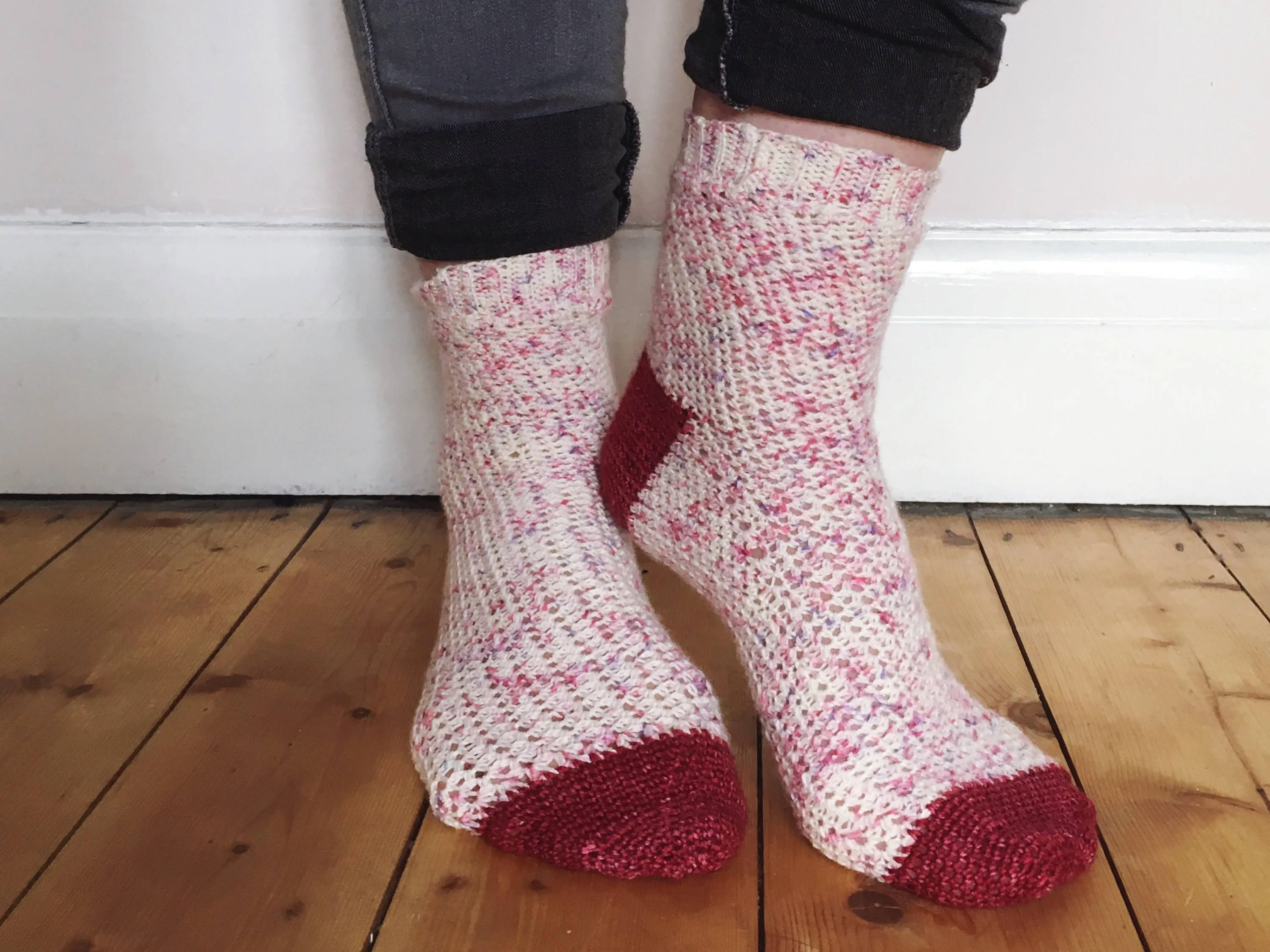 Crochet Pattern - Sweetheart Socks - PRINT copy