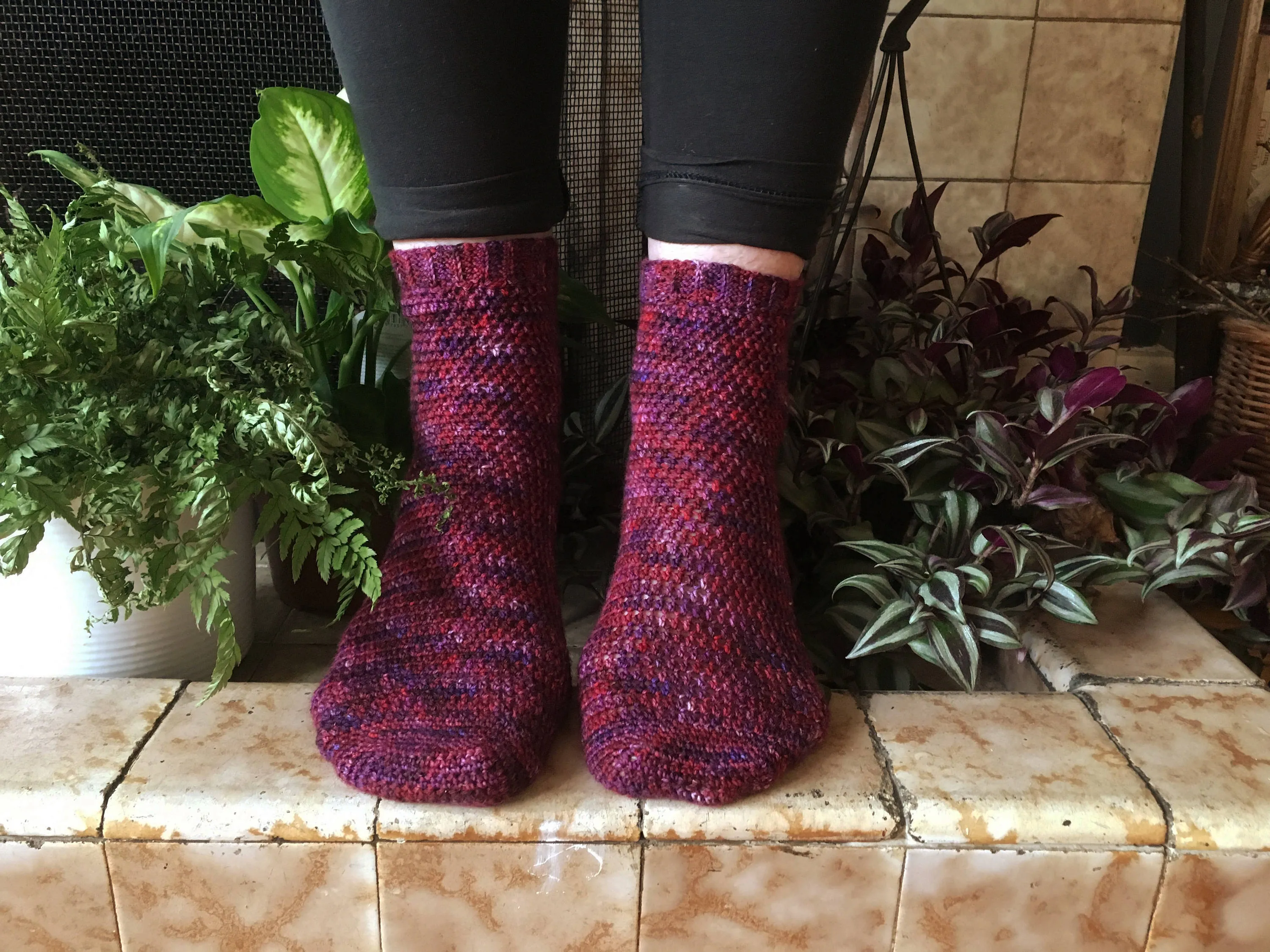 Crochet Pattern - Trillium Socks - PRINT copy