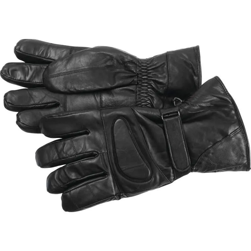 Diamond Plate Solid Genuine Lambskin Leather Motorcycle Gloves- M