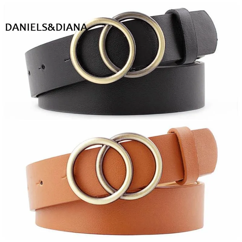 Dual Loop Leather Waist Belt