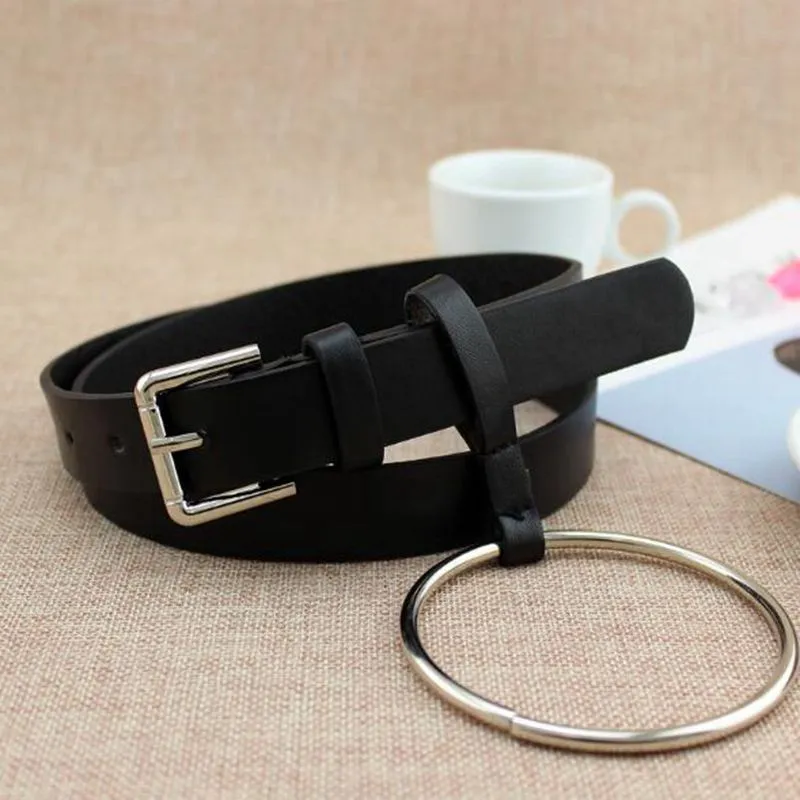 Dual Loop Leather Waist Belt