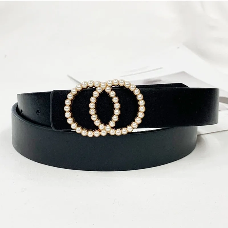 Dual Loop Leather Waist Belt