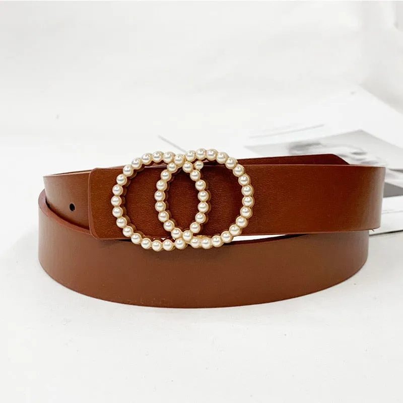 Dual Loop Leather Waist Belt