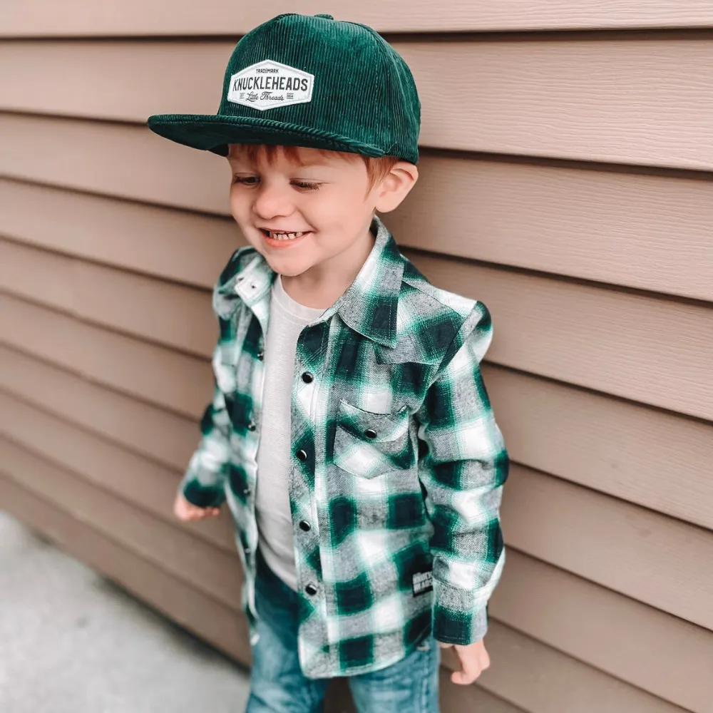 Grayson Green Corduroy Trucker Hat