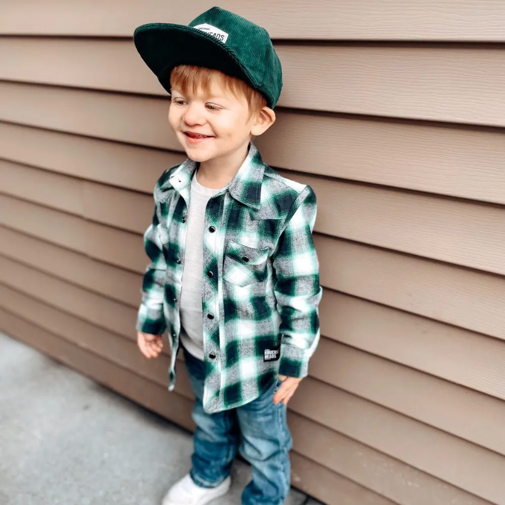 Grayson Green Corduroy Trucker Hat