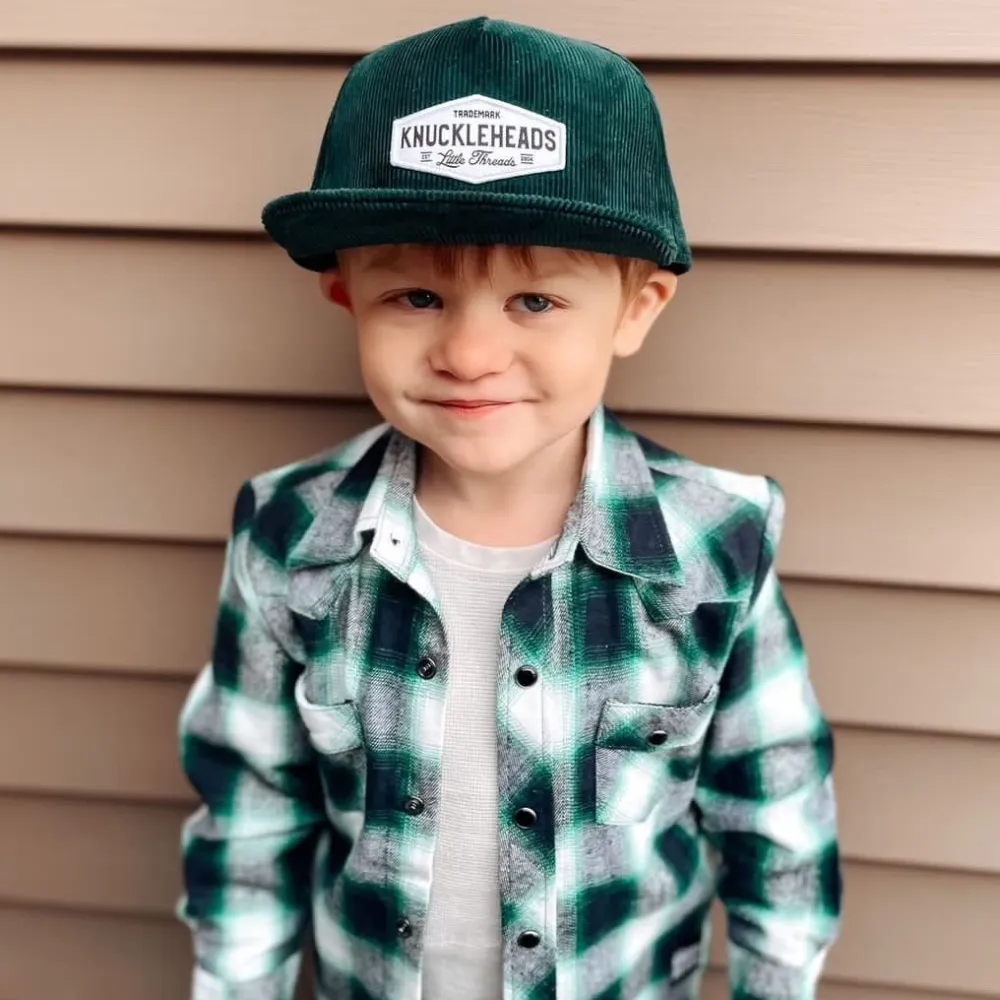 Grayson Green Corduroy Trucker Hat