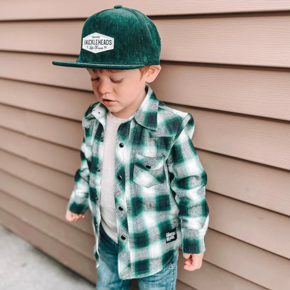 Grayson Green Corduroy Trucker Hat