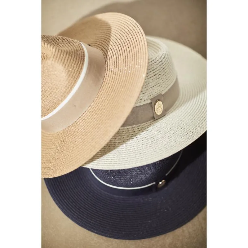 Hicks & Brown Hemley Wide Brimmed Summer Fedora - Cream