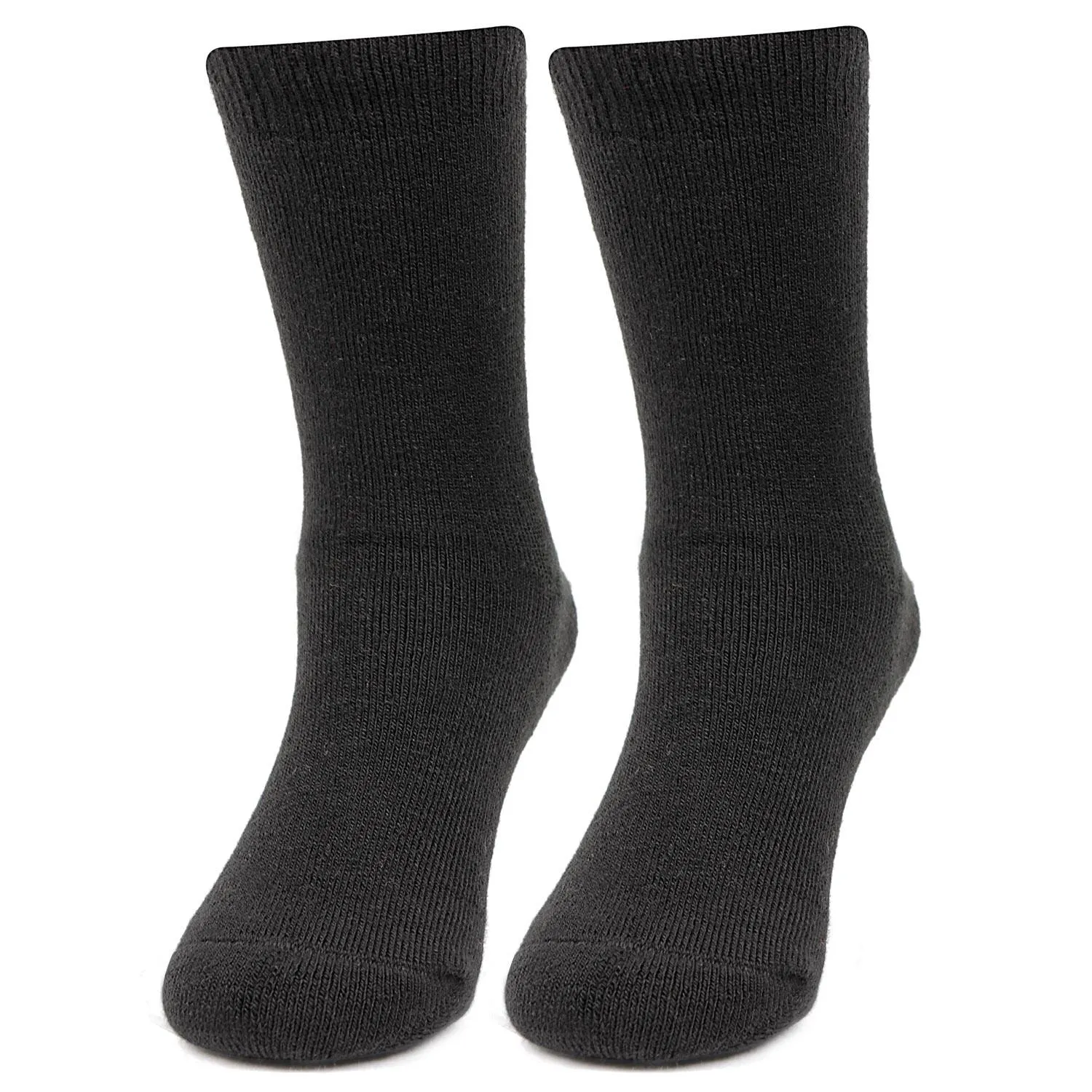 Kids Plain Woolen Crew Socks- Pack of 2