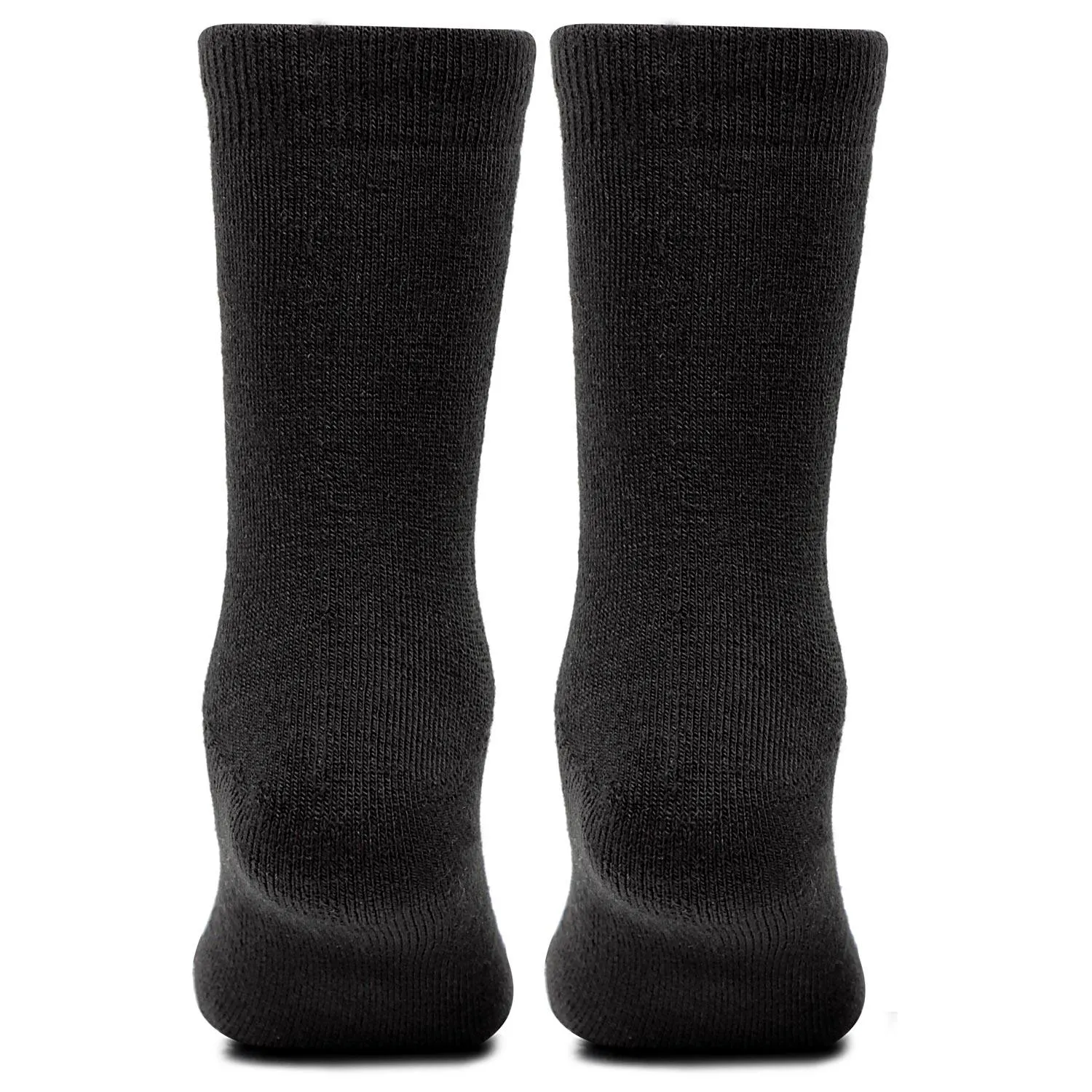 Kids Plain Woolen Crew Socks- Pack of 2