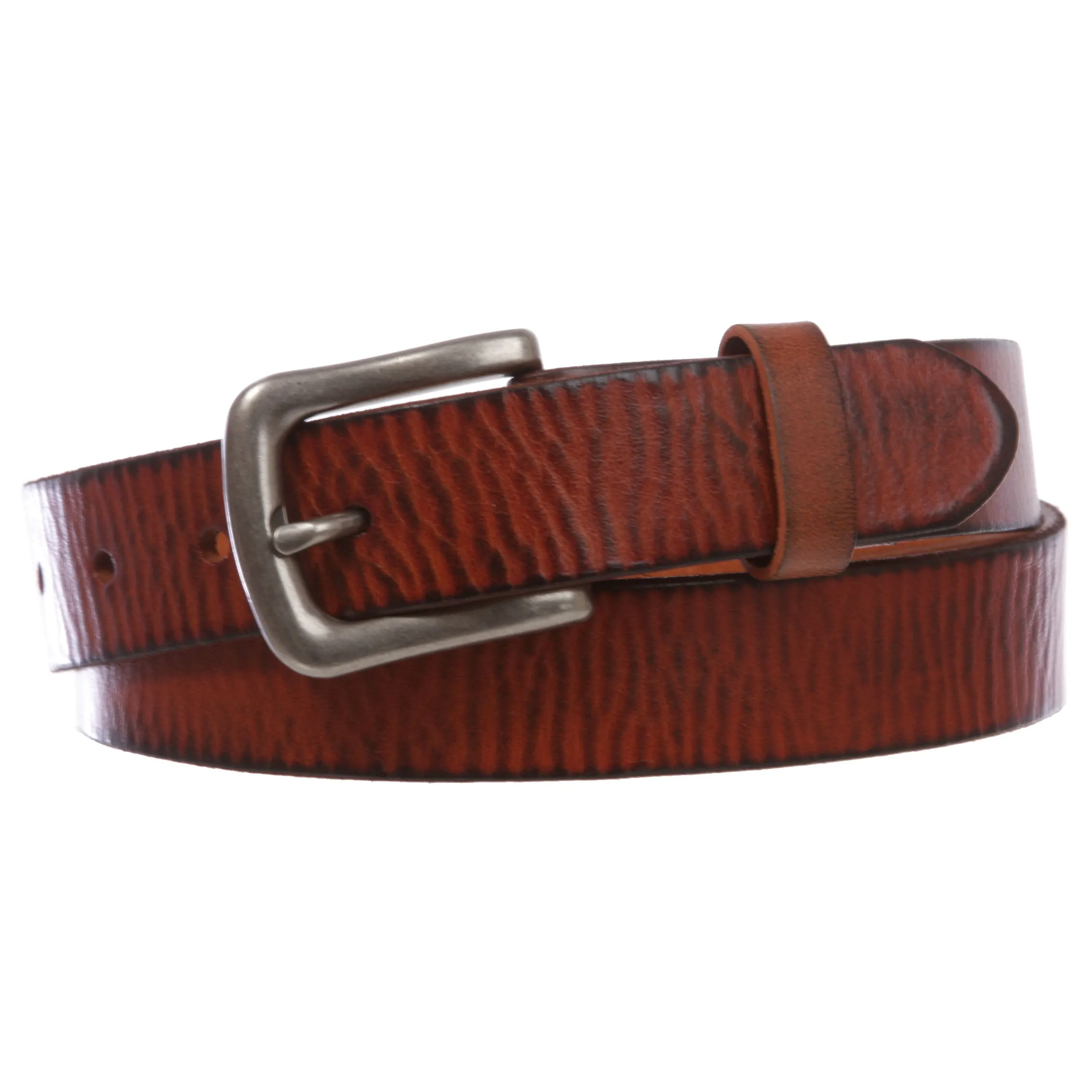 Kids Snap On Top Grain Vintage Genuine Leather Belt