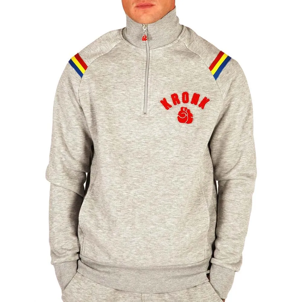 KRONK One Colour Gloves Quarter Zip Track Top Sweatshirt