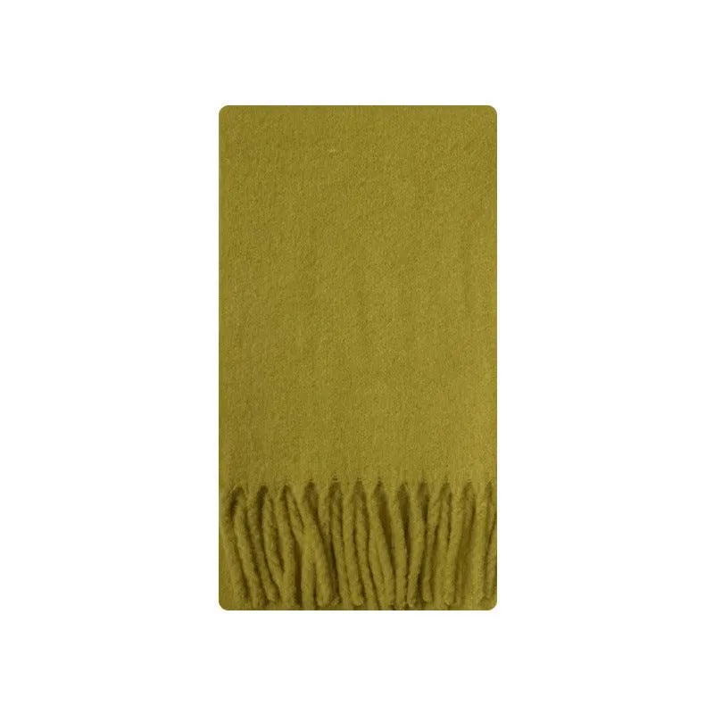 Ladies Solid Color Cashmere Blend Scarves YW032