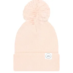 Lou Lou and Company Beanie with Pom: Blush Pink