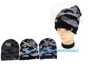 Men Camouflage Thermal Beanie Hats Wholesale