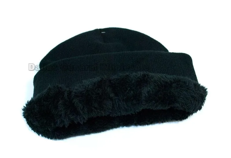 Men Casual Fur Lining Beanies Caps Wholesale