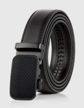 Men's Blocks Leather Ratchet  Belt