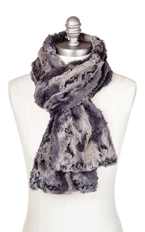 Men's Classic Scarf - Luxury Faux Fur in Muddy Waters