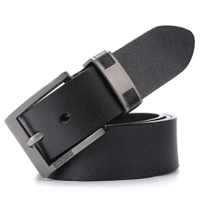 Men's Luxury Genuine Cow Leather Belt With Alloy Buckle