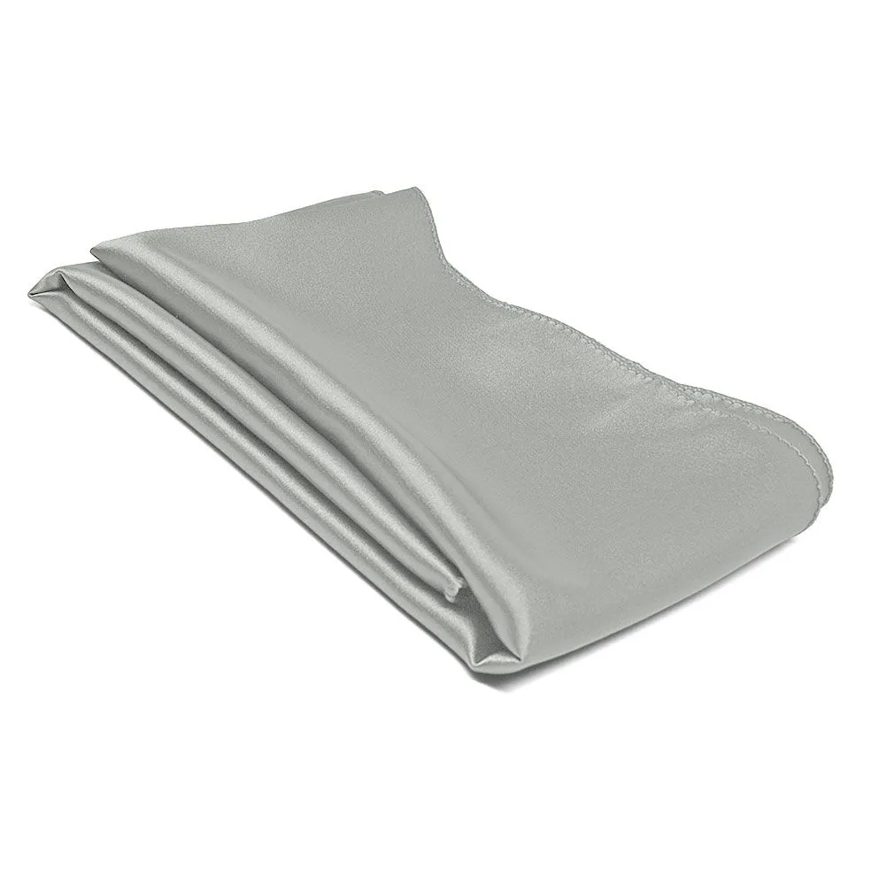 Mercury Silver Solid Color Scarf