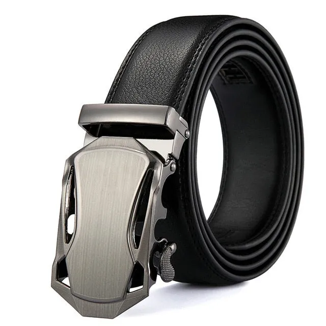 Modern Luxury Fashion Alloy Buckle Genuine Leather Belts