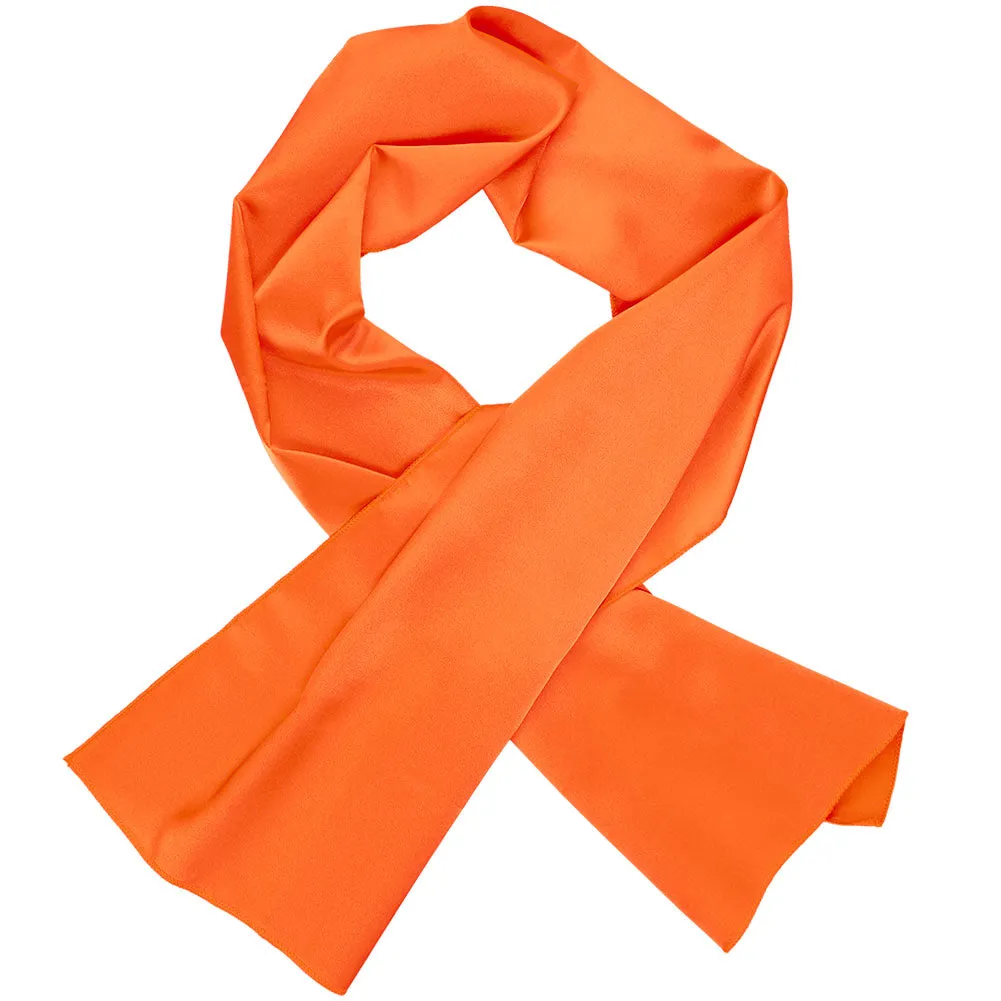 Neon Orange Solid Color Scarf