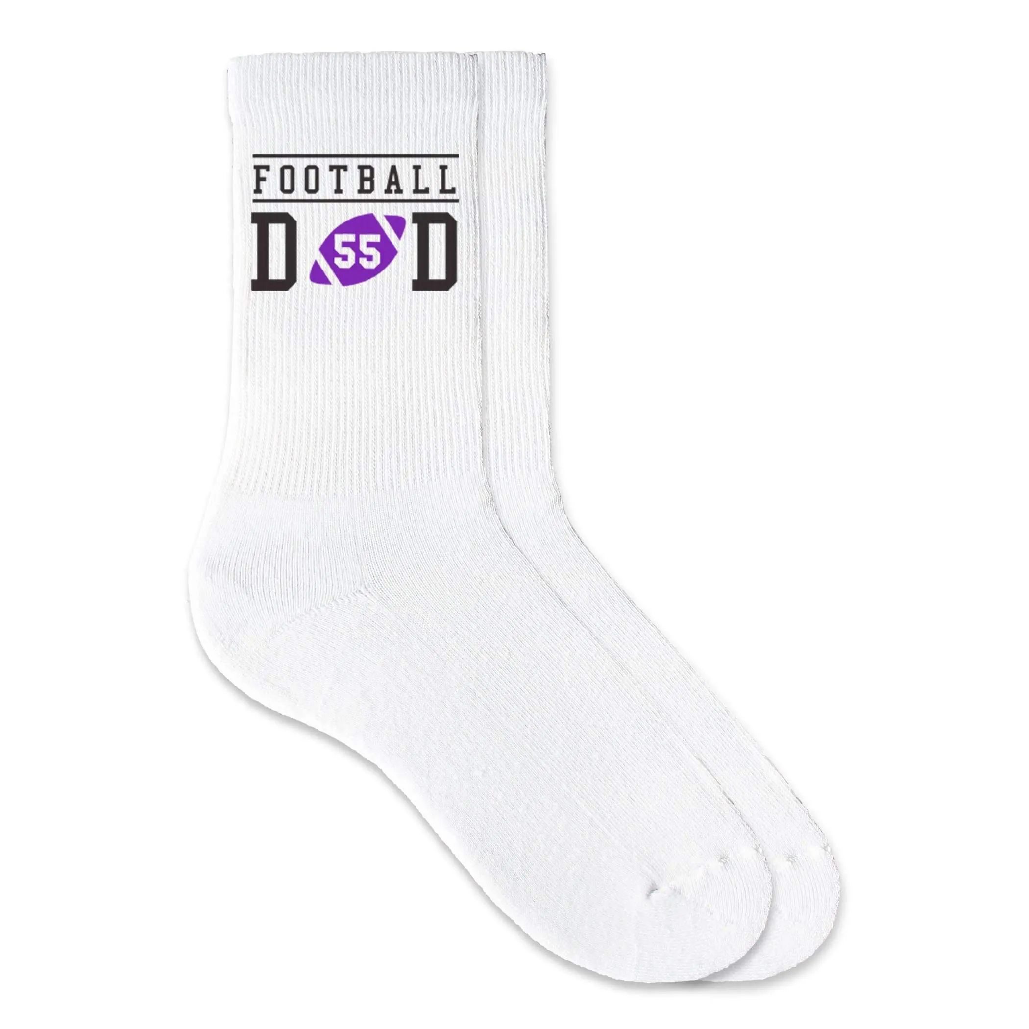 Personalized Football Fan Socks - Football Dad