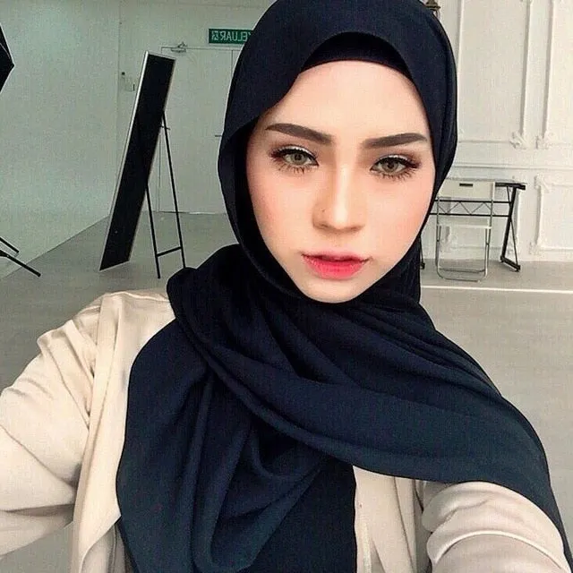 Plain bubble chiffon scarf hijab wrap solid color shawls and scarves