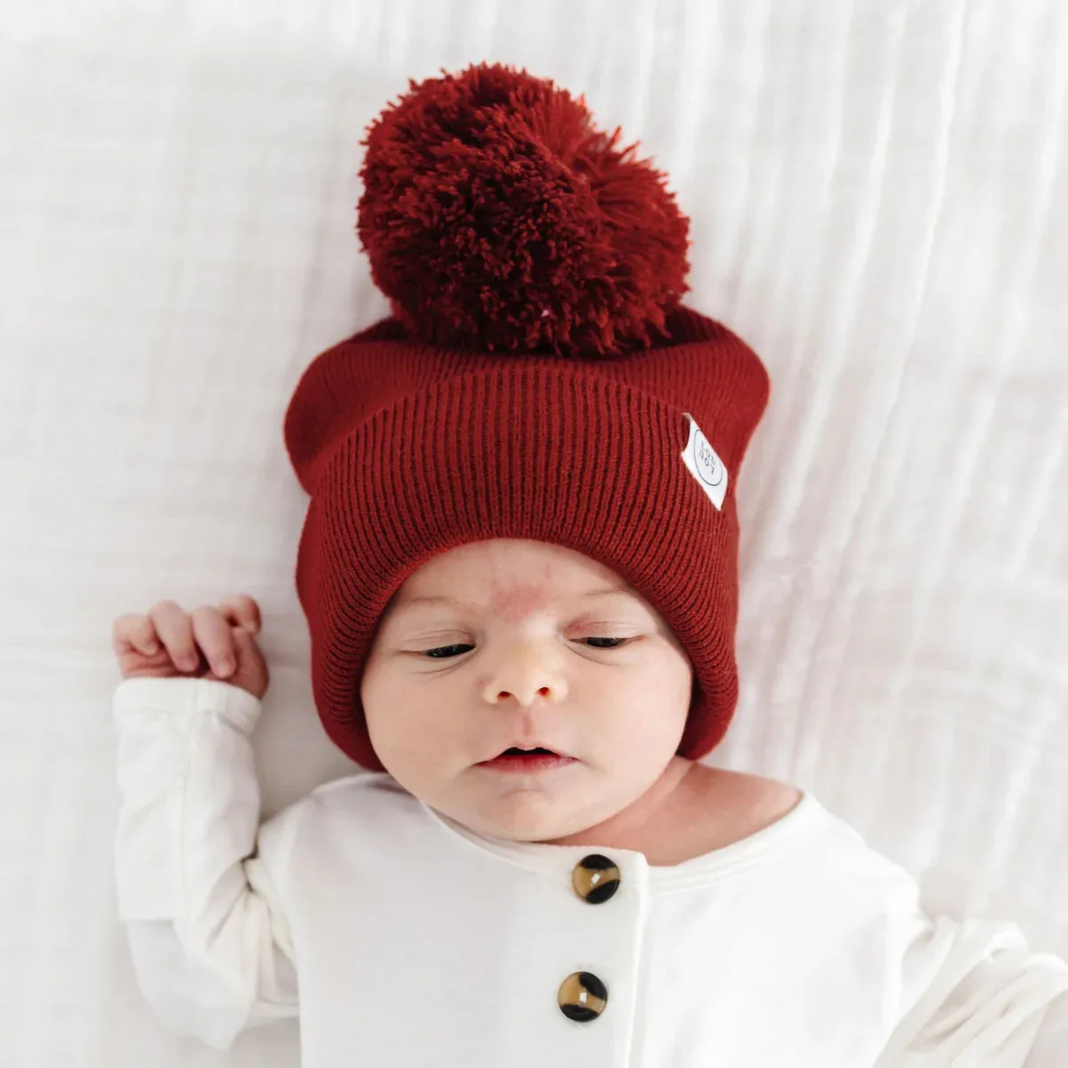 Pom Beanie Red Toddler/Lou Lou