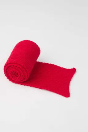 Red Knitted Scarf