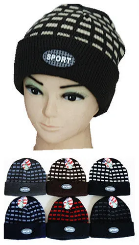 ski hats- checks Case of 144