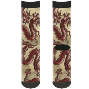 Sock Pair - Polyester - Dragons Tan - CREW