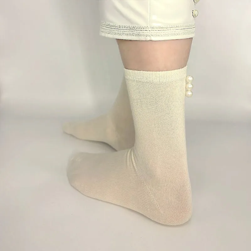 SOCKS Pearl | Off White Cotton