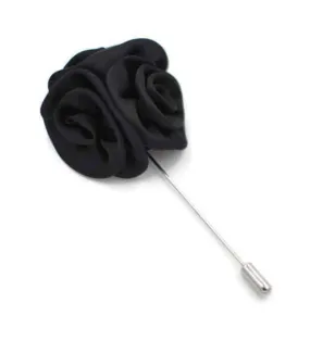 Solid Color Flower Lapel Pin