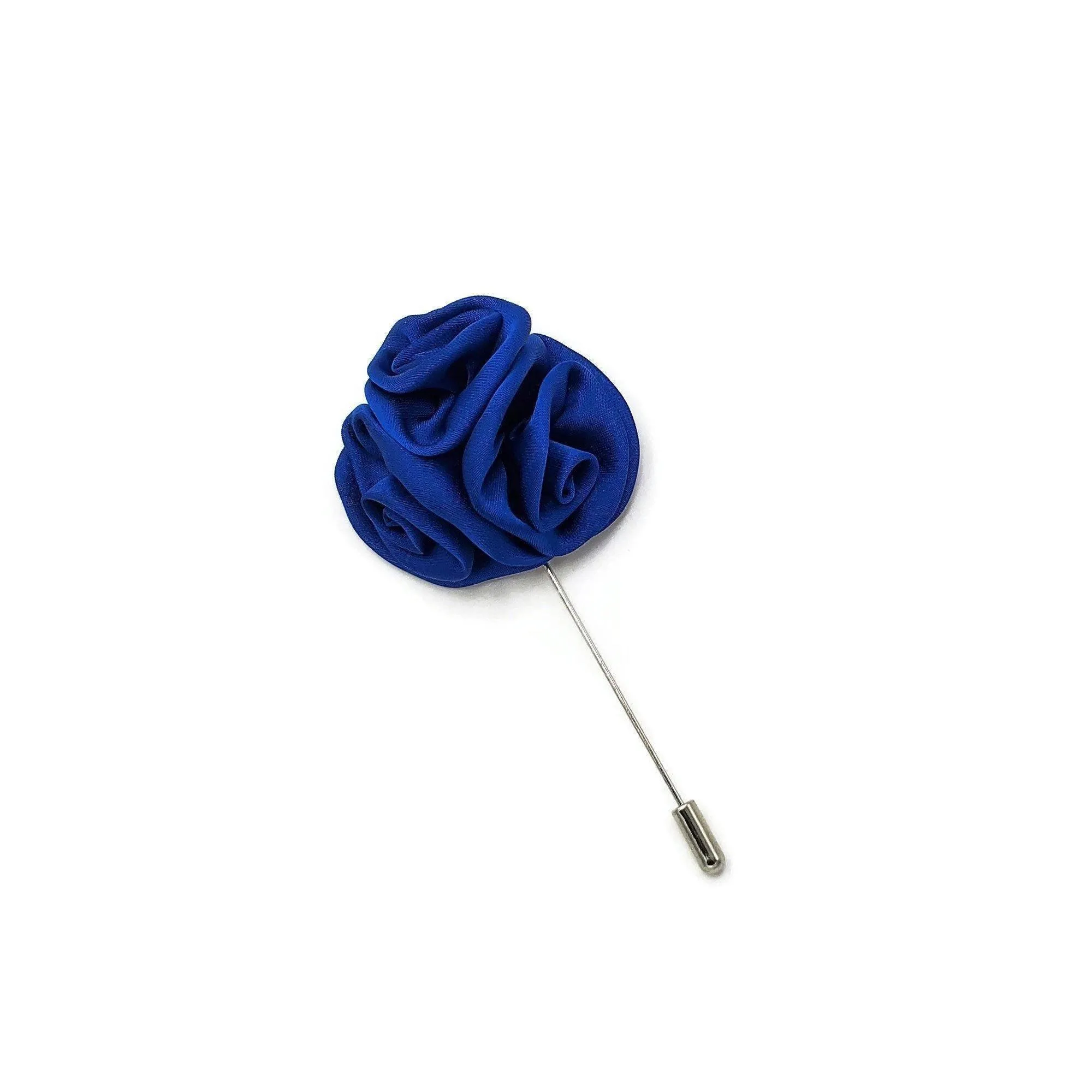 Solid Color Flower Lapel Pin