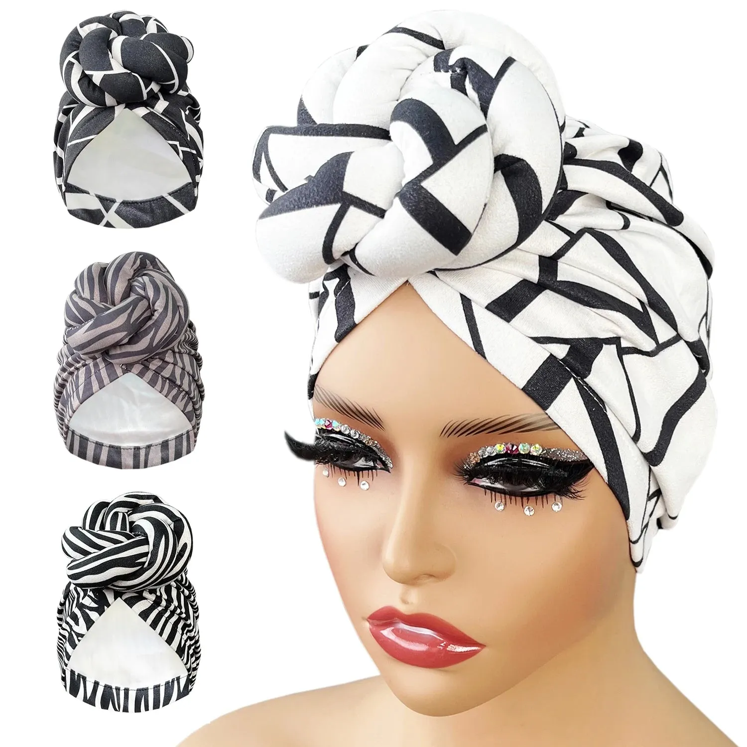 Stylish Patterned Knot Turban Headwrap Collection