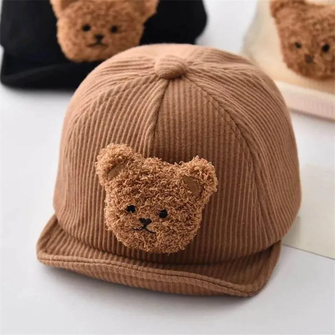 Teddy Corduroy Baby Cap