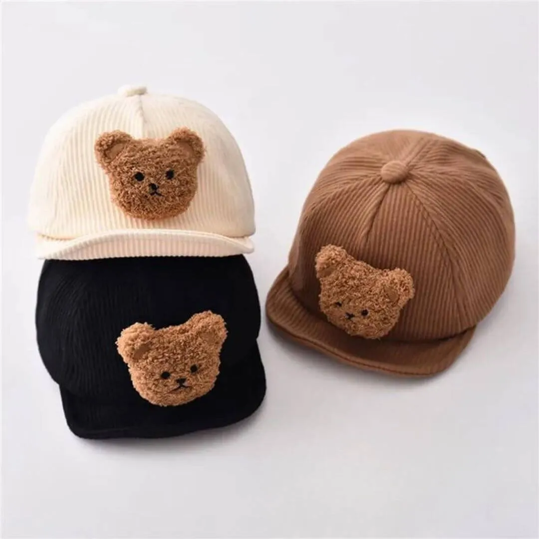 Teddy Corduroy Baby Cap